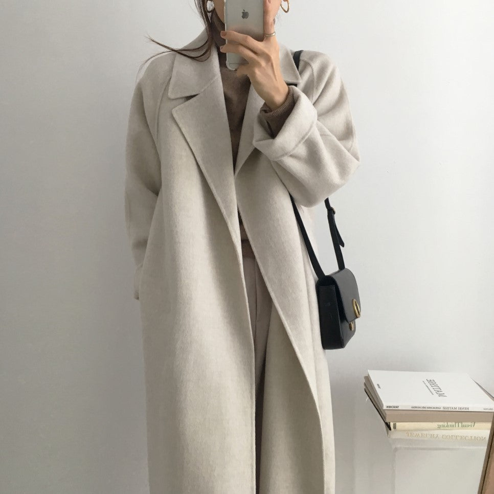 Classic Woolen Trenchcoat - CELESTIA
