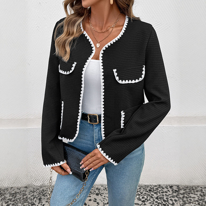 Modern Elegance V-Neck jacket - CELESTIA