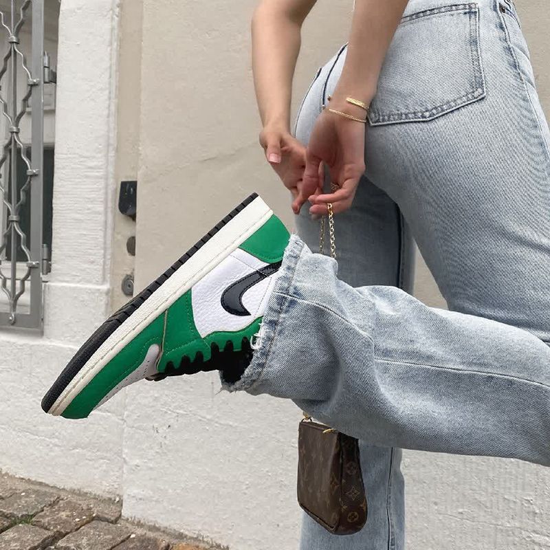 Blue Rise Stretch Jeans
