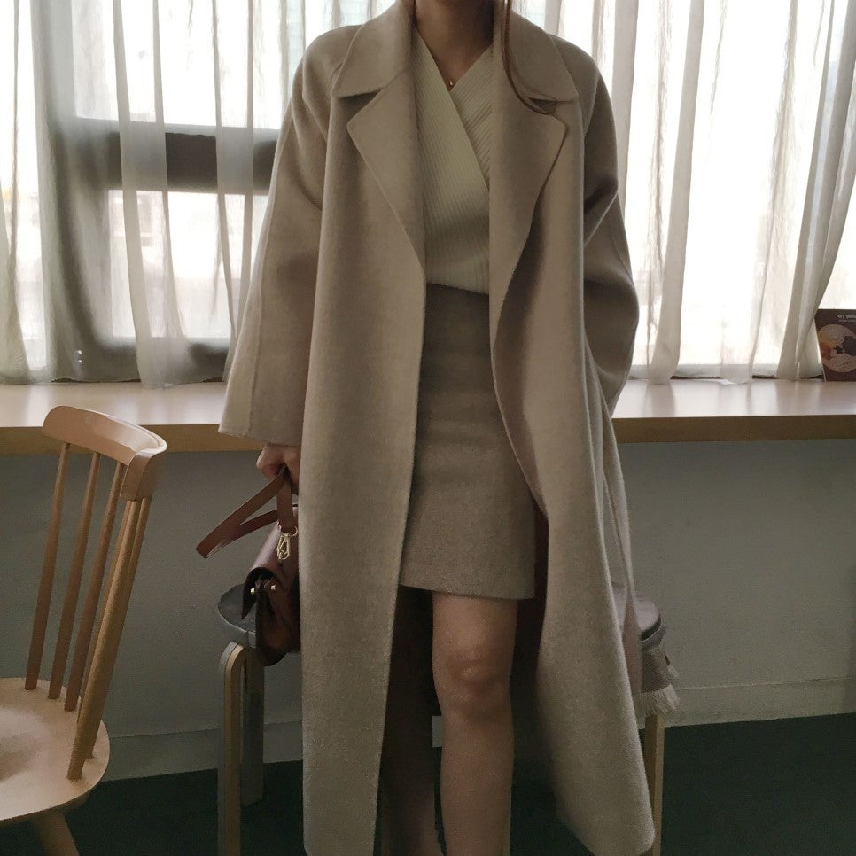 Classic Woolen Trenchcoat - CELESTIA