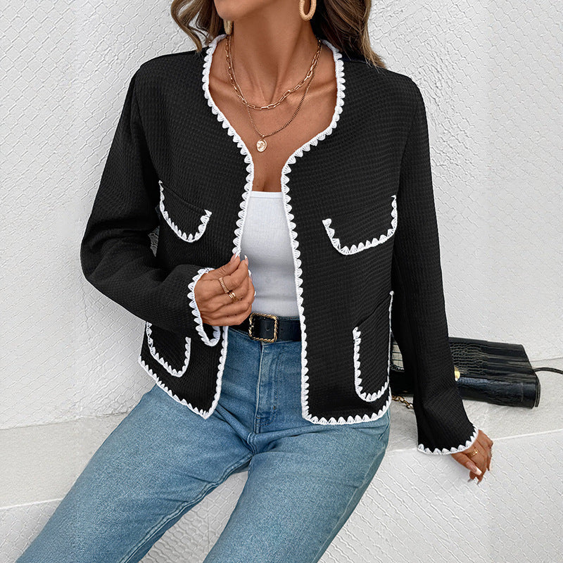 Modern Elegance V-Neck jacket - CELESTIA