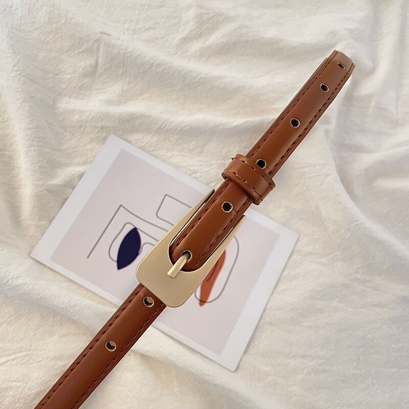 Elegant Slim Leather Look Belt - CELESTIA