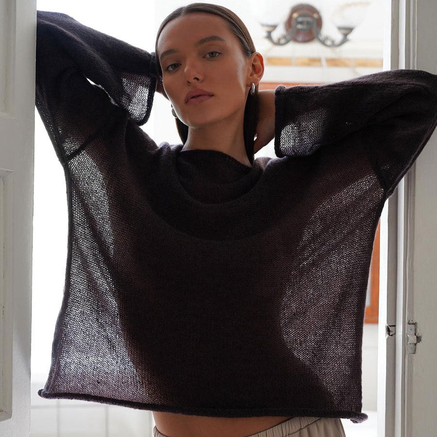 Boho-Chic Knit Top - CELESTIA