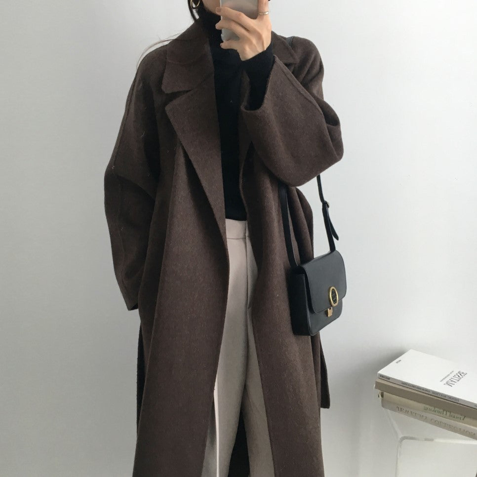 Classic Woolen Trenchcoat - CELESTIA