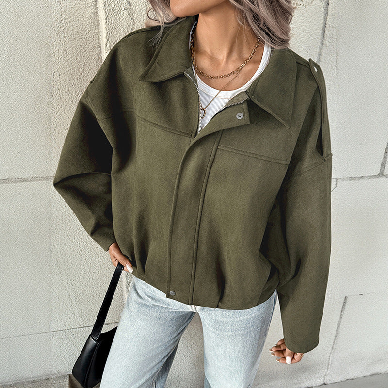 Army Chic Zipper Jacket