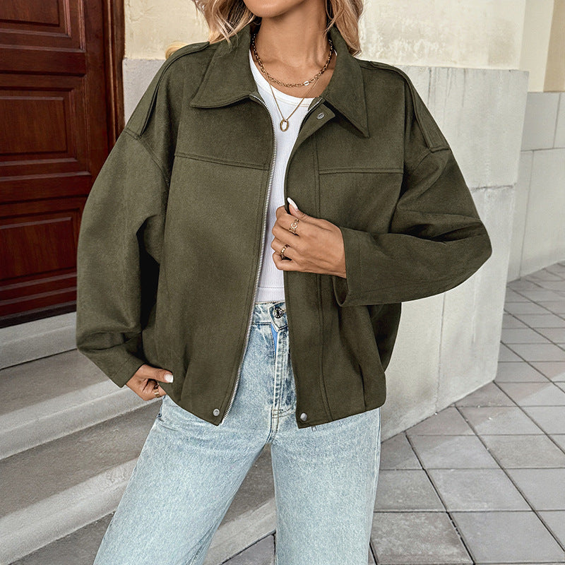 Army Chic Zipper Jacket
