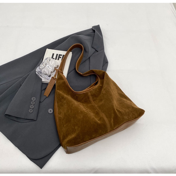 Retro Chic Bucket Shoulder Bag - CELESTIA