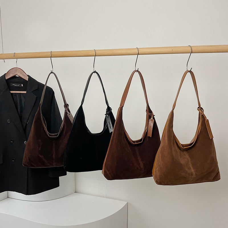 Retro Chic Bucket Shoulder Bag - CELESTIA